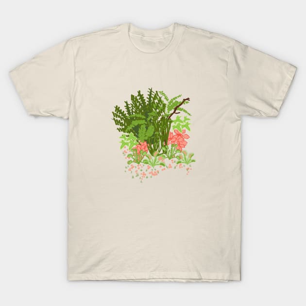 halloween flowers venus flytrap floral T-Shirt by gossiprag